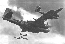 Twin engined bomber Douglas A-26 Invader 